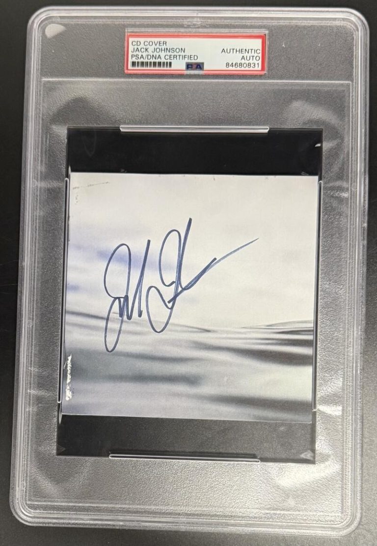 Jack Johnson Signed Autograph PSA/DNA Slabbed Encapsulated To Sea CD Cover COA