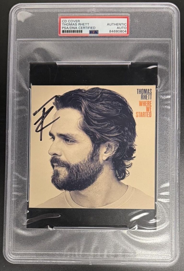Thomas Rhett Signed Autograph PSA/DNA Slabbed Where We Started CD Cover COA B