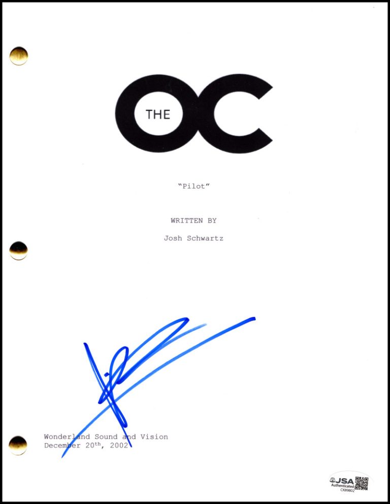Mischa Barton Signed Autograph The OC Full Pilot Script Screenplay w/ JSA COA