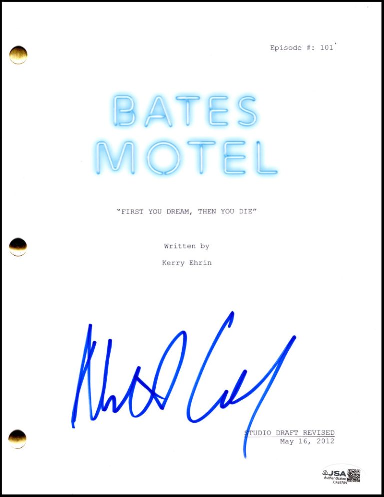 Nestor Carbonell Signed Autograph Bates Motel Full Script Screenplay w/ JSA COA