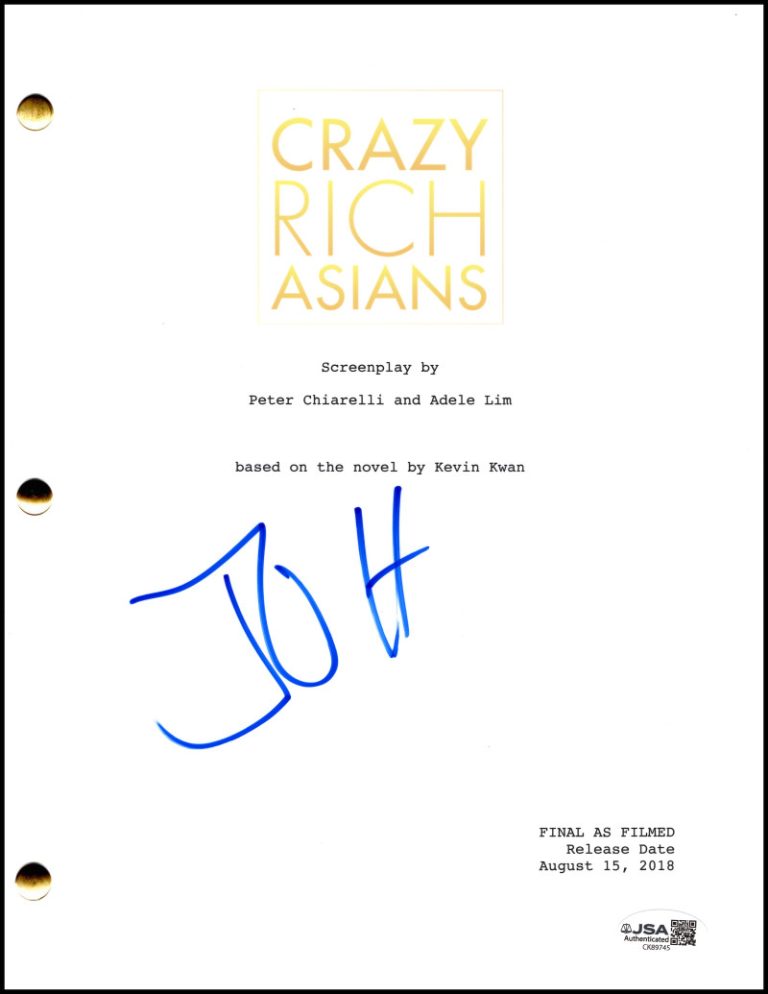 Jon M Chu Signed Autograph Crazy Rich Asians Full Script Screenplay w/ JSA COA