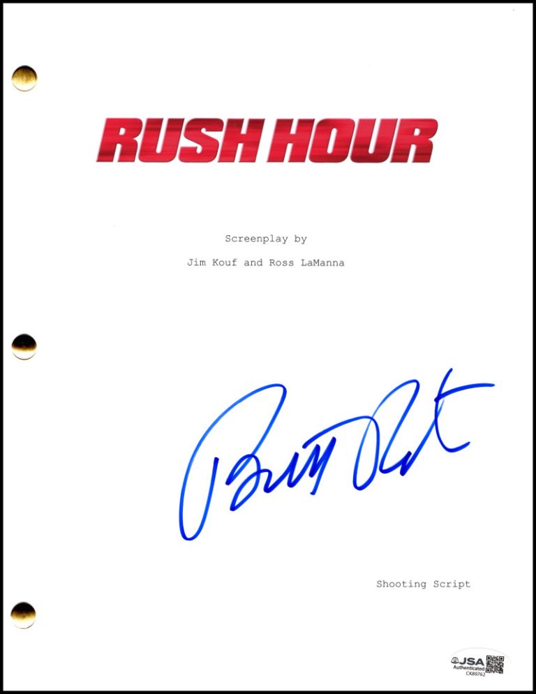 Brett Ratner Signed Autograph Rush Hour Full Movie Script Screenplay w/ JSA COA