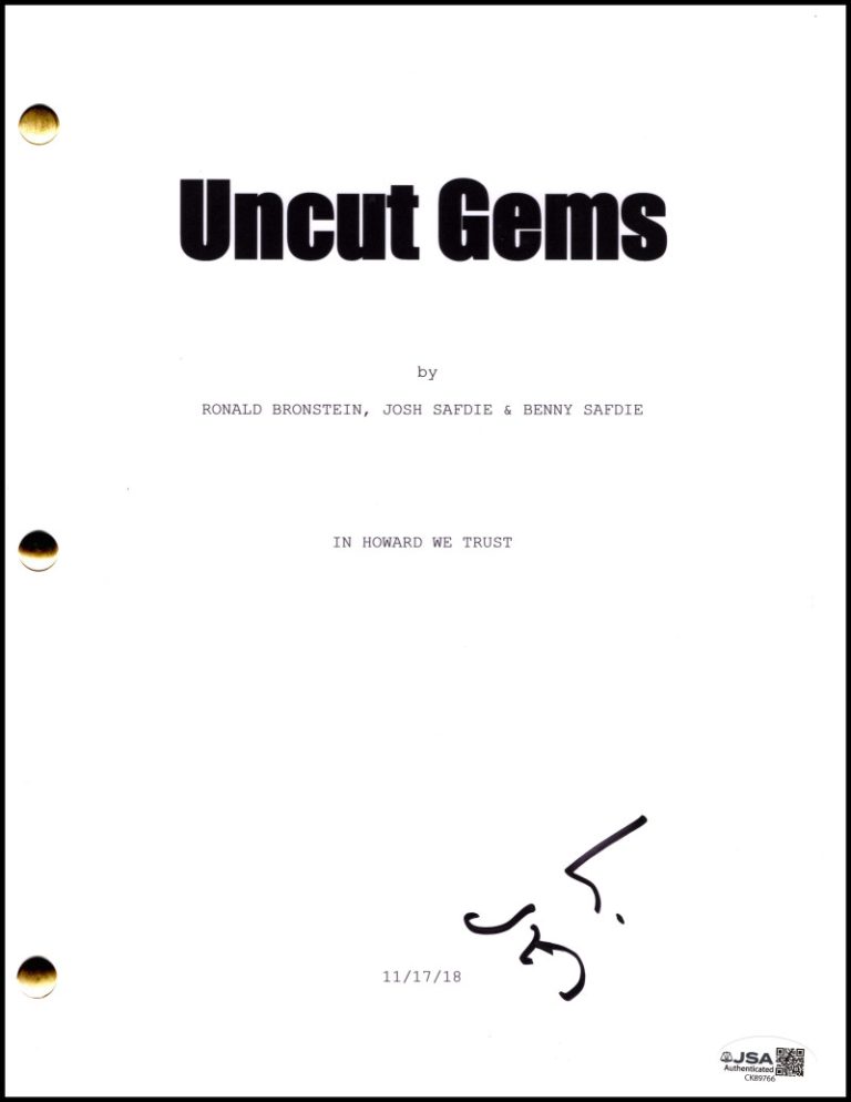 LaKeith Stanfield Signed Autograph Uncut Gems Script Screenplay - Demany JSA COA