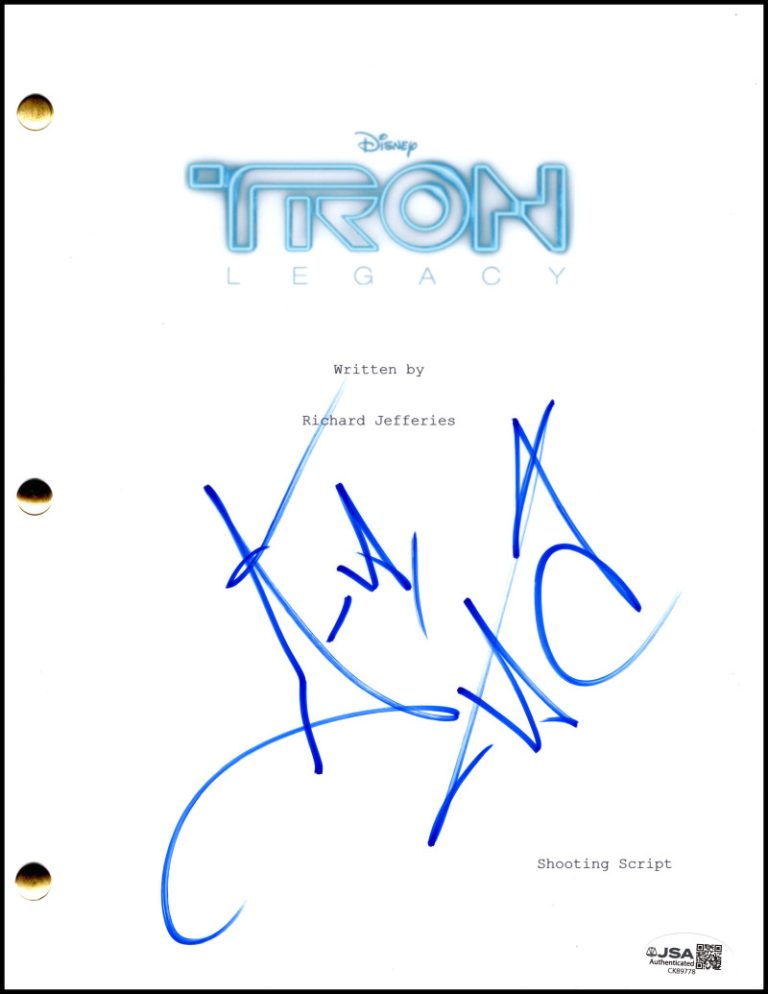 Garrett Hedlund Signed Autograph Tron Legacy Full Script Screenplay w/ JSA COA