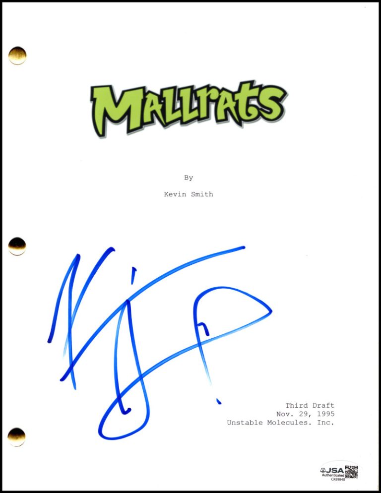 Kevin Smith Signed Autograph Mallrats Full Movie Script Screenplay w/ JSA COA
