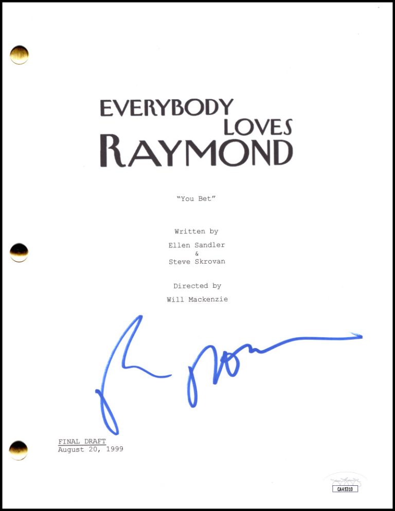 Ray Romano Signed Autograph Everybody Love Raymond Pilot Script Screenplay JSA