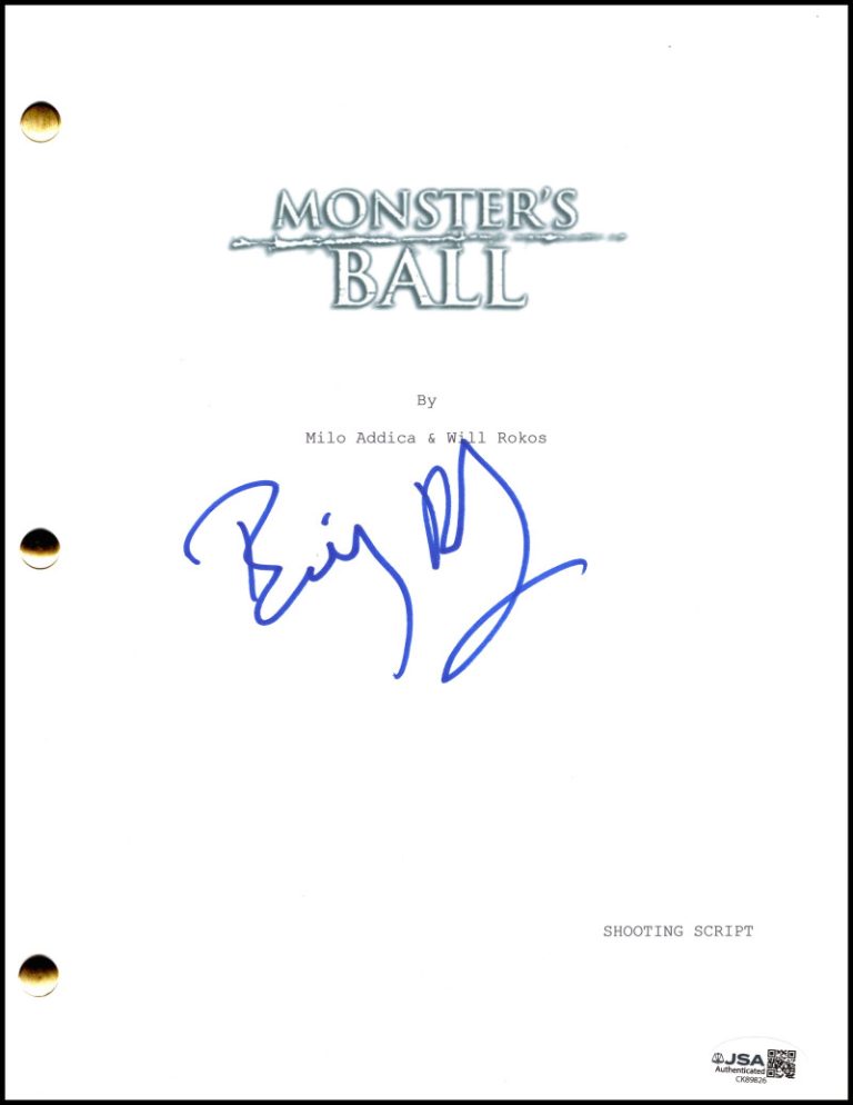 Billy Bob Thornton Signed Autograph Monsters Ball Full Script Screenplay JSA COA