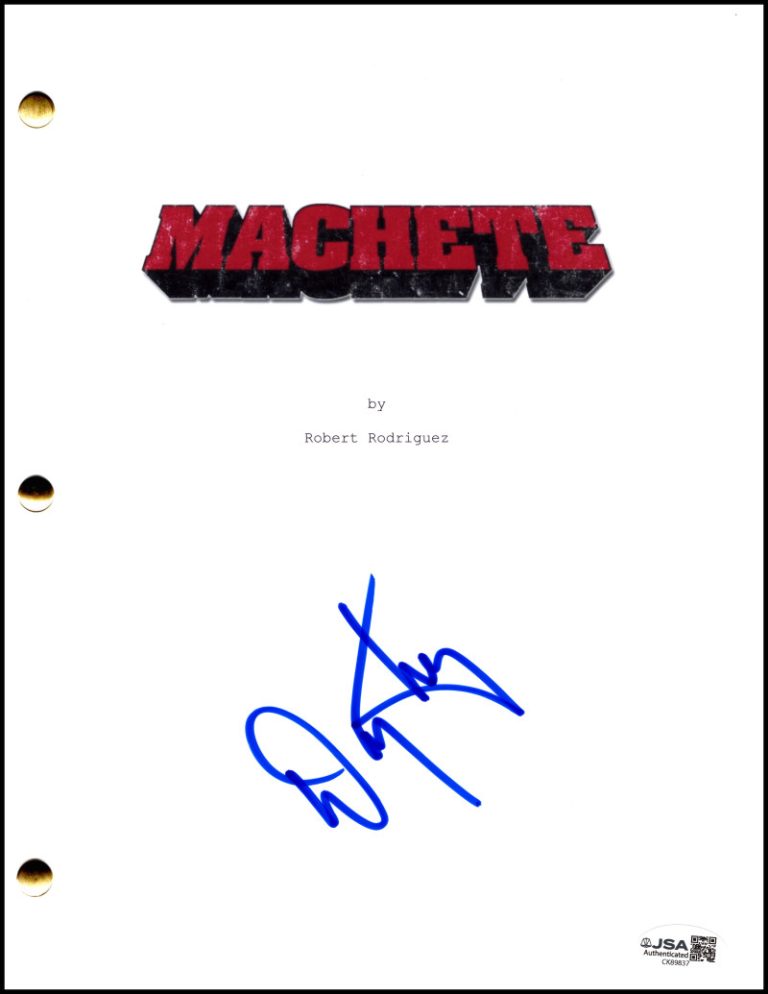 Danny Trejo Signed Autograph Machete Full Movie Script Screenplay w/ JSA COA