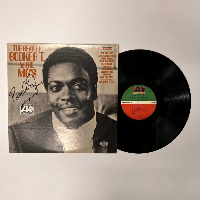 Booker T. Jones Signed The Best of Booker T. & The M.G.'s Vinyl Album PSA