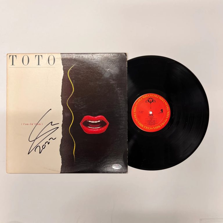 Steve Lukather of Toto Signed Isolation Vinyl Album PSA Autographed