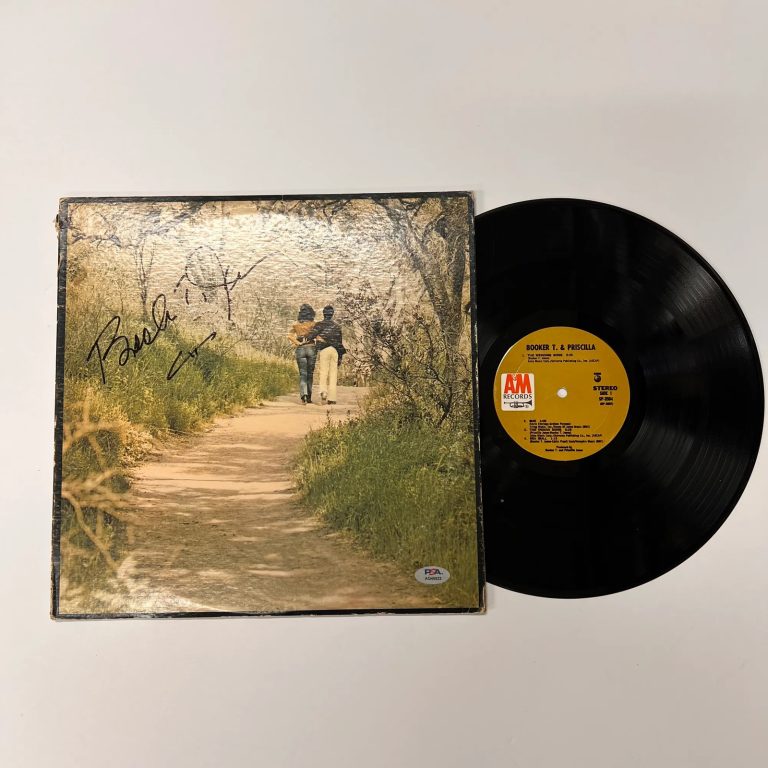 Booker T. Jones Signed Booker T. & Priscilla Vinyl Album PSA Autographed
