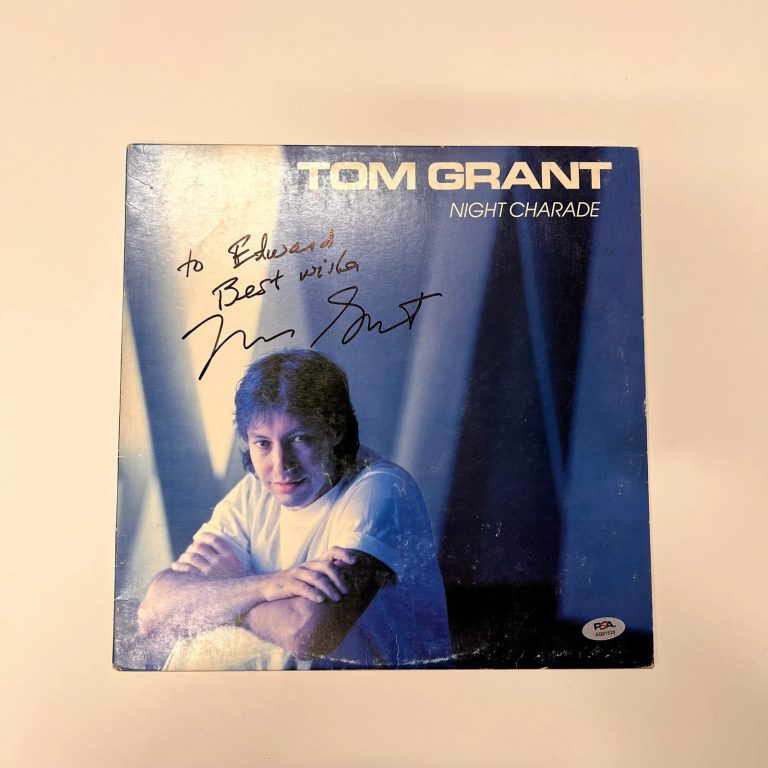 Tom Grant Signed Night Charade Vinyl Album PSA Autographed
