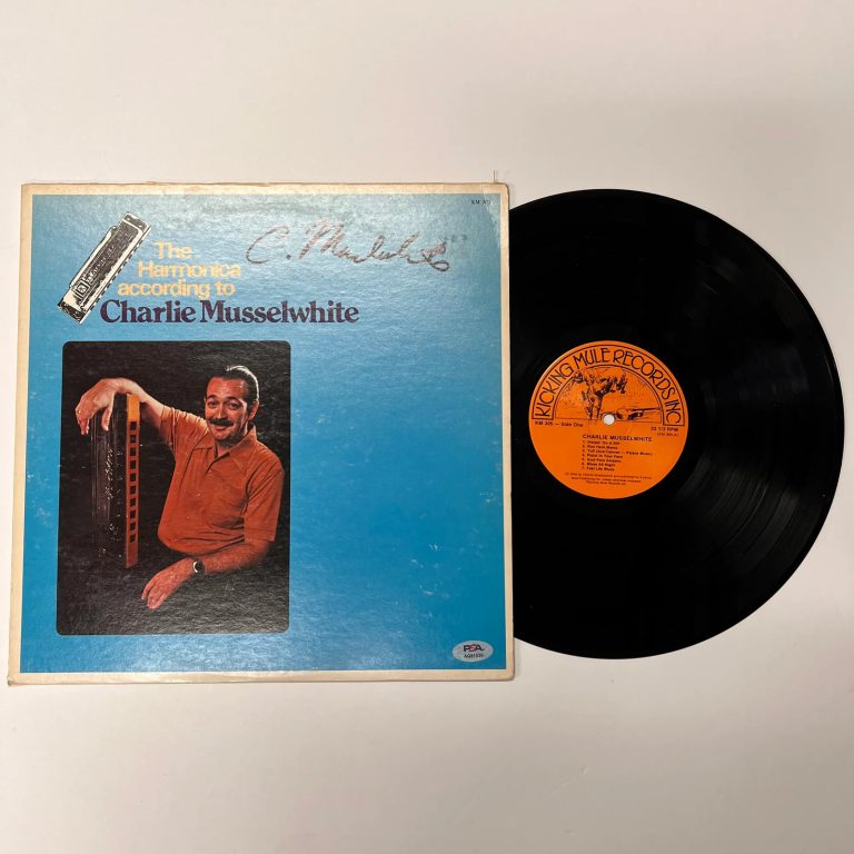 Charlie Musselwhite Signed The Harmonica Vinyl Album PSA