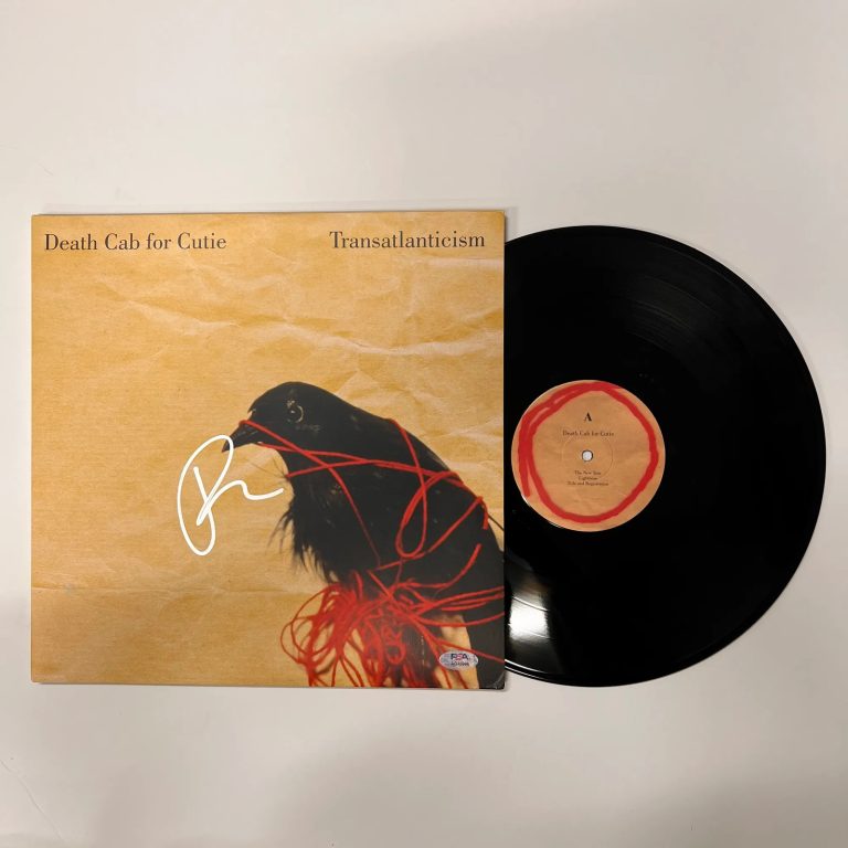 Ben Gibbard Signed Transatlanticism Vinyl Album PSA Autographed