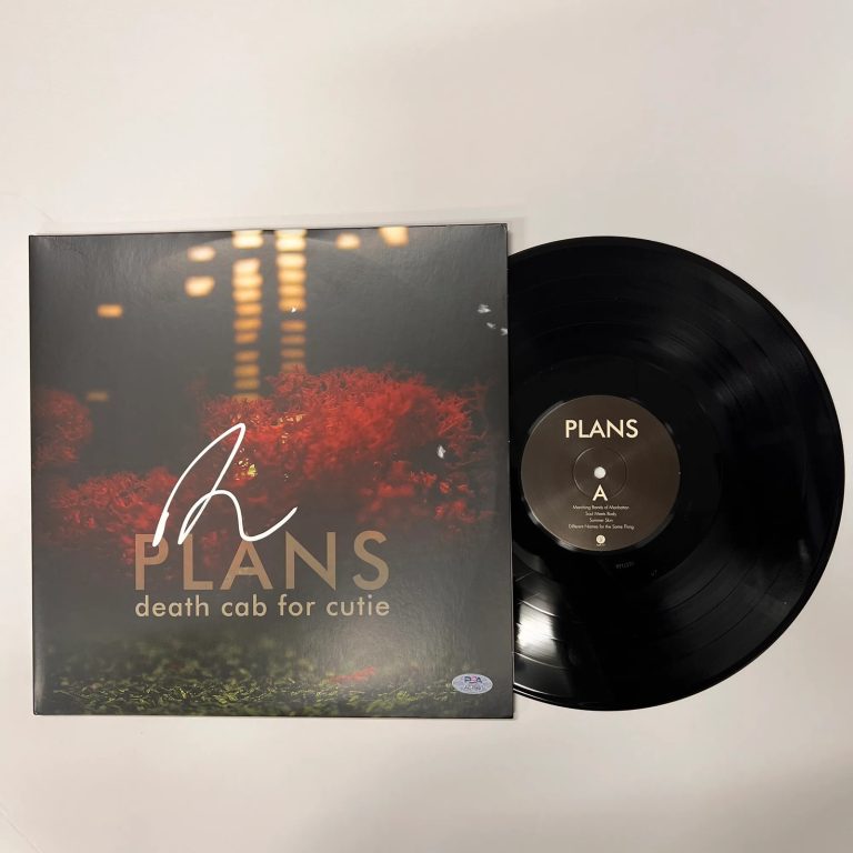 Ben Gibbard Signed Plans Vinyl Album PSA Autographed