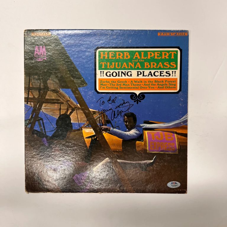Herb Alpert  Signed Going Places Vinyl Album PSA Autographed