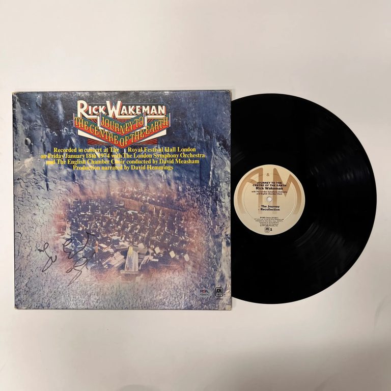 Rick Wakeman Signed Journey to the Centre of the Earth Vinyl Album PSA Auth