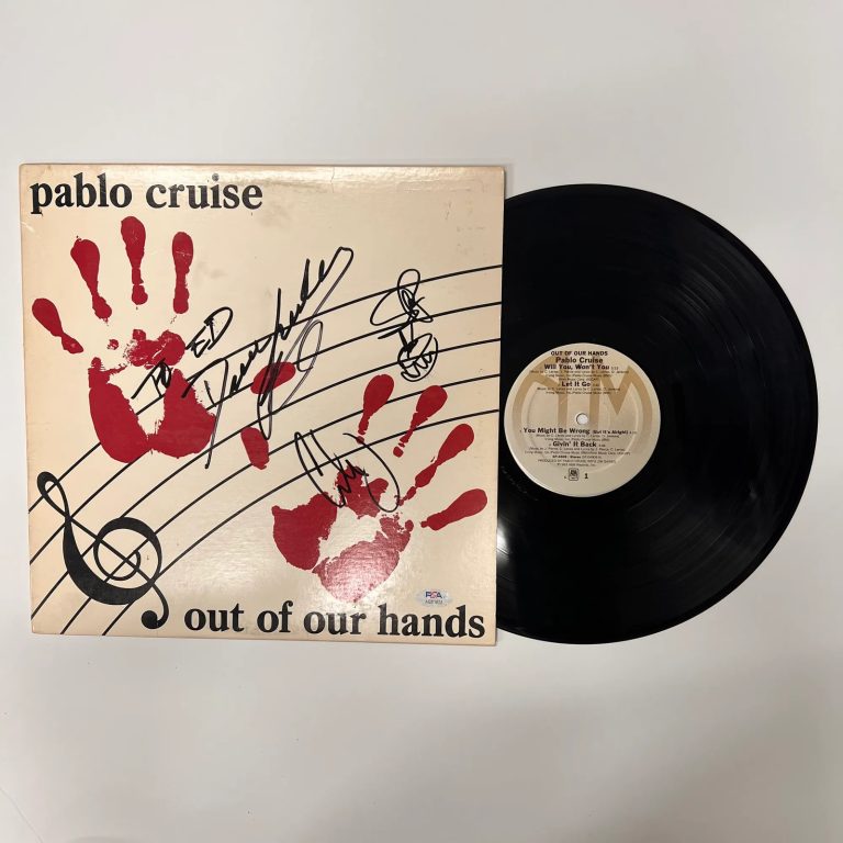 David Jenkins, Cory Lerios, and Steve Price Signed Out of Our Hands Vinyl PSA