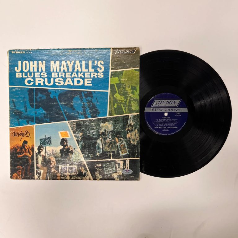 John Mayall Signed Crusade by Blues Breakers Vinyl Album PSA Autographed