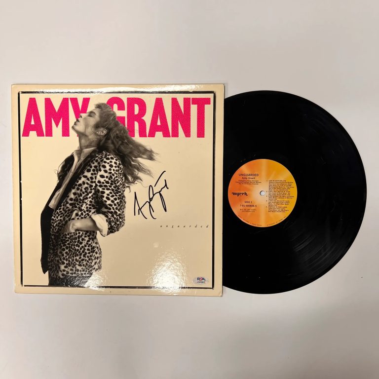 Amy Grant Signed Unguarded Vinyl Album PSA Autographed