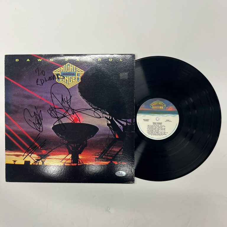 Jack Blades, Brad Gillis, Kelly Keagy Signed Dawn Patrol Vinyl Album PSA
