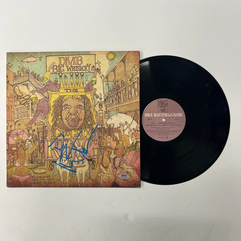 Dave Matthews Signed Big Whiskey & the GrooGrux King  Album Vinyl Album PSA