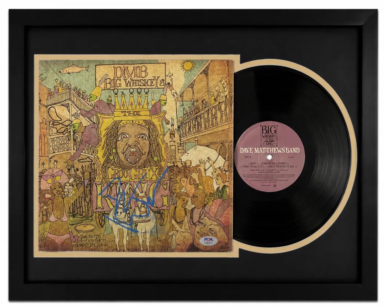 Dave Matthews Signed DMB Big Whiskey Custom Framed Vinyl Album PSA