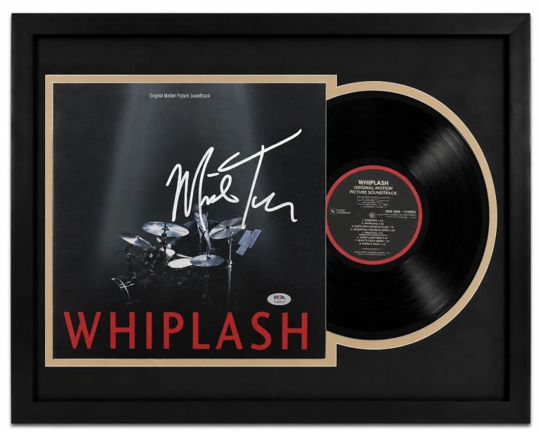 Miles Teller Signed Whiplash Custom Framed Vinyl Album PSA Auth
