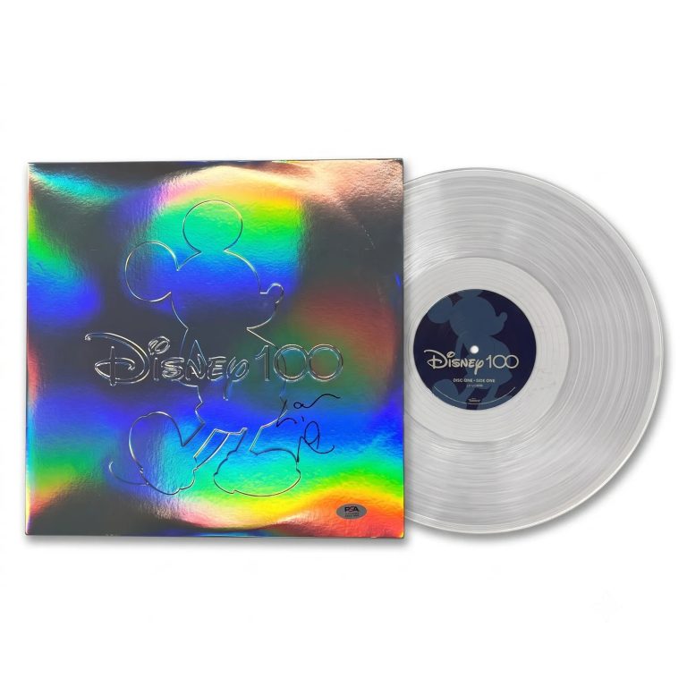 Lin-Manuel Miranda Signed Disney 100 Vinyl Album PSA Autographed