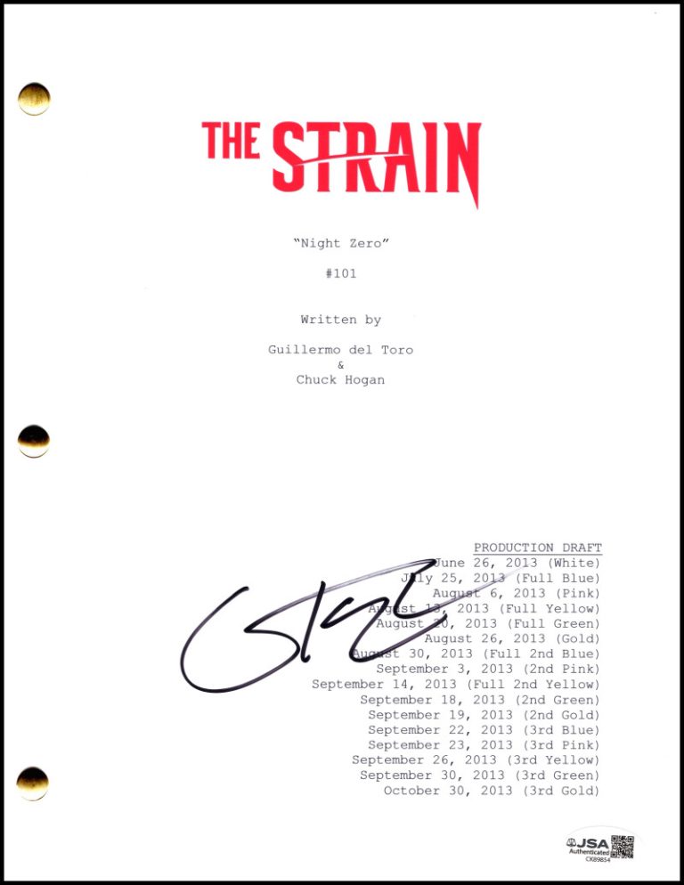 Corey Stoll Signed Autograph The Strain Full Pilot Script Screenplay w/ JSA COA