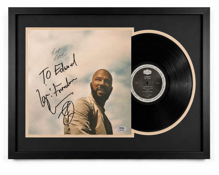 Common Signed Let Love Custom Framed Vinyl Album PSA Autographed