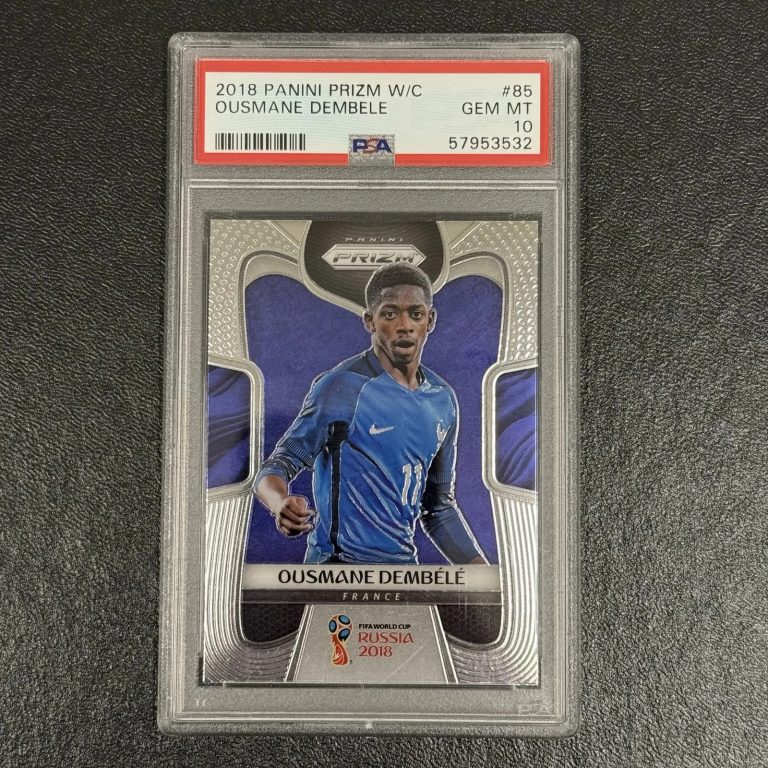 2018 Panini Prizm World Cup #85 Ousmane Dembele PSA 10