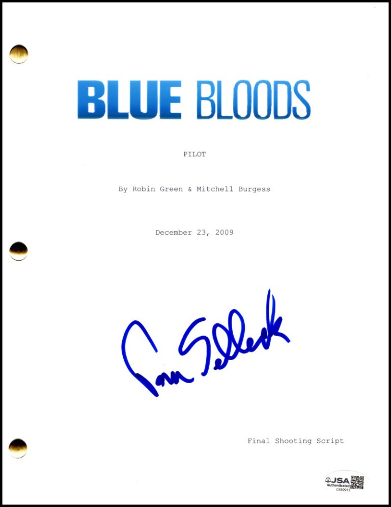 Tom Selleck Signed Autograph Blue Bloods Full Pilot Script Screenplay w/ JSA COA