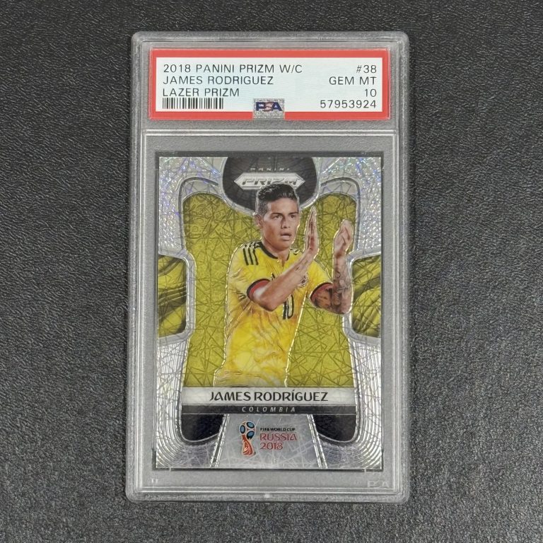 2018 Panini Prizm World Cup Lazer#38 James Rodriguez PSA 10