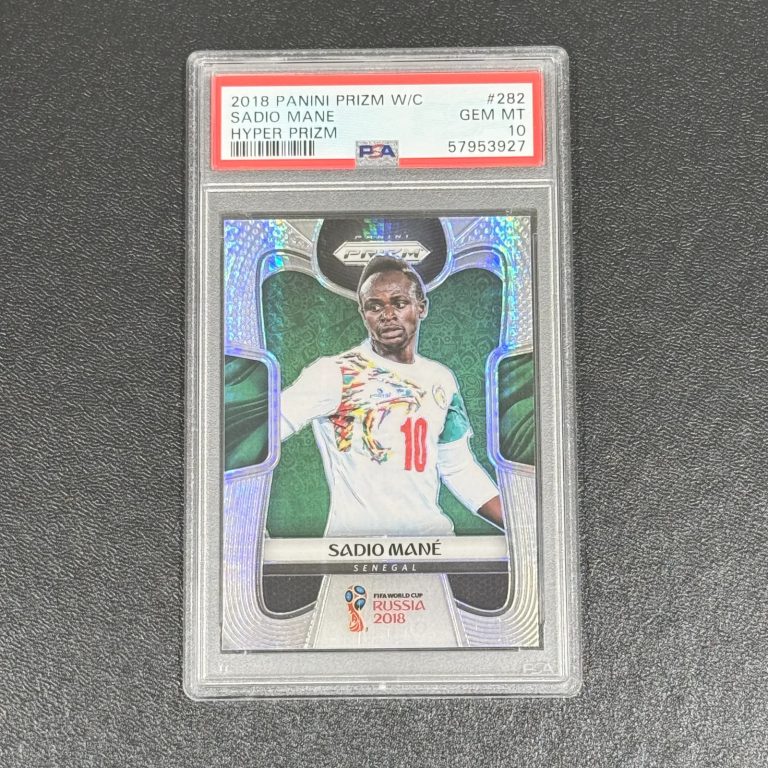 2018 Panini Prizm World Cup Hyper#282 Sadio Mane PSA 10