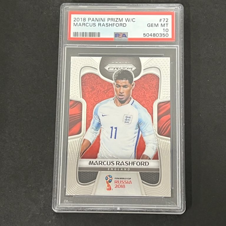 2018 Panini Prizm World Cup #72 Marcus Rashford PSA 10