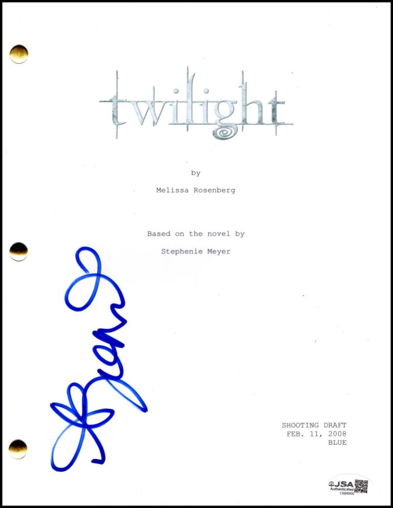 Ashley Greene Signed Autograph Twilight Full Script Screenplay - Alice JSA COA
