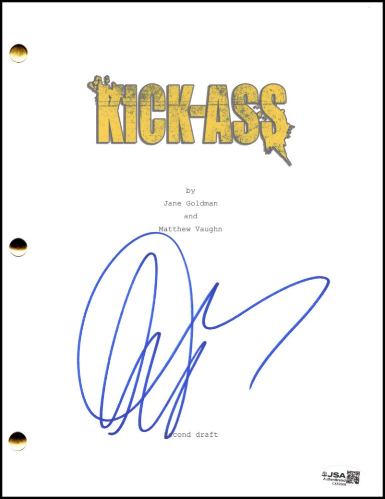 Chloe Grace Moretz Signed Autograph Kick-Ass Script Screenplay Hit-Girl JSA COA