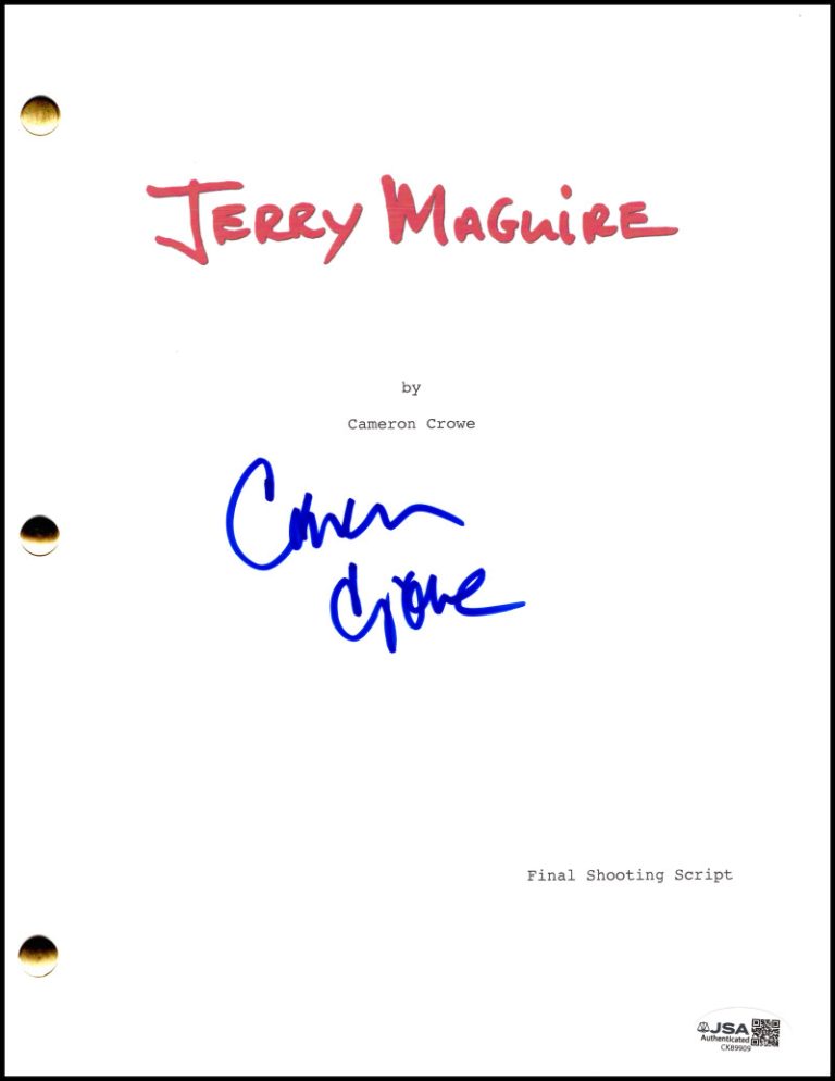 Cameron Crowe Signed Autograph Jerry Maguire Full Script Screenplay w/ JSA COA