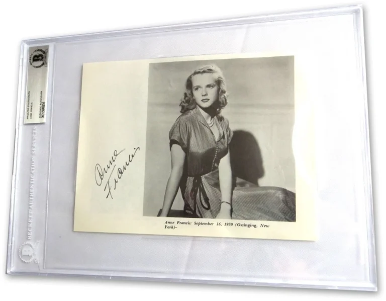 Anne Francis Signed Autographed Magazine Photo Legendary Actress BAS 8256