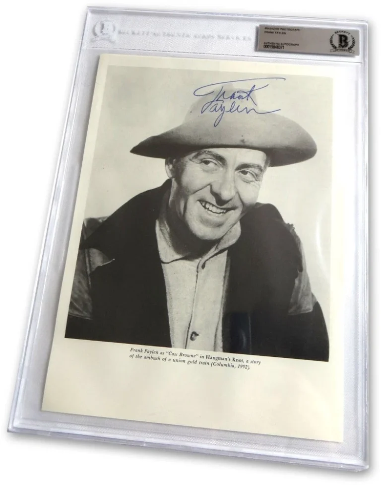 Frank Faylen Signed Autographed Magazine Photo Hangman's Knot BAS 8371