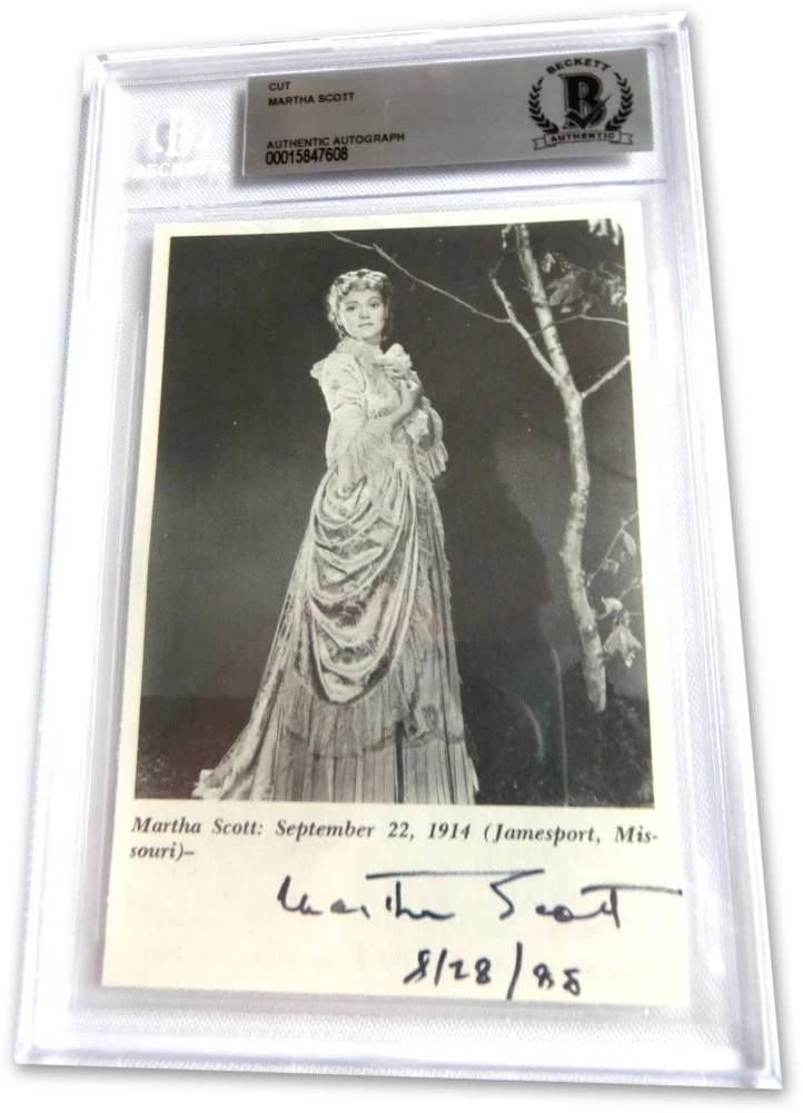 Martha Scott Signed Autographed Magazine Photo Ben Hur Ten Commandments BAS 7608