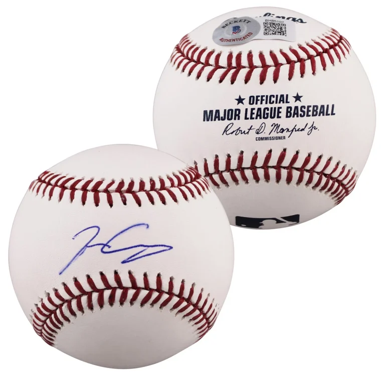 Nationals Josiah Gray Authentic Signed Baseball OML Autographed BAS #BH85107
