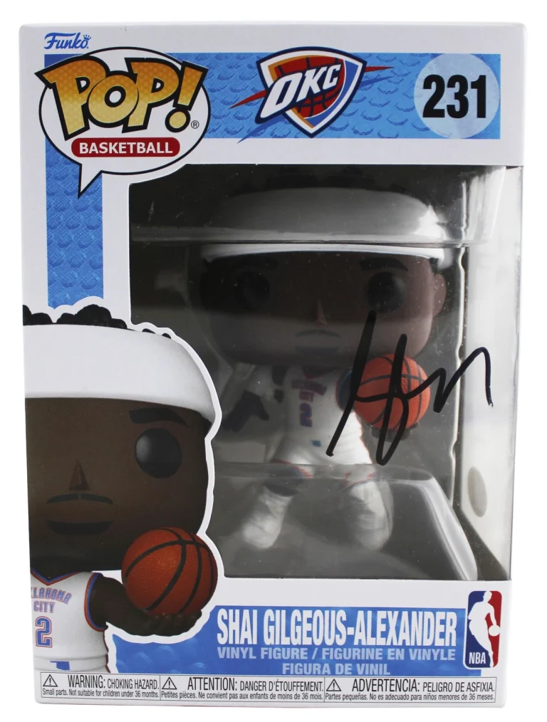 Thunder Shai Gilgeous-Alexander Signed OKC #231 Funko Pop Figure JSA #CE80228