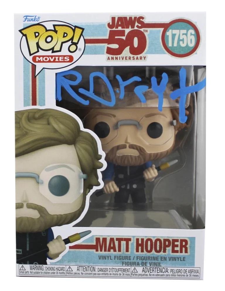 Richard Dreyfuss Jaws Signed Matt Hooper #1756 Funko Pop Figure JSA #CF95555