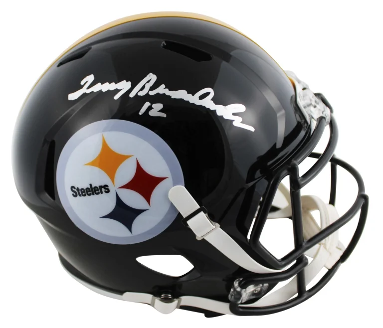 Steelers Terry Bradshaw Authentic Signed Full Size Speed Rep Helmet BAS Witness