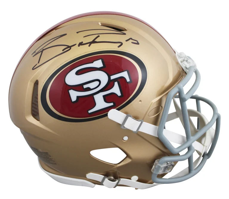 49ers Brock Purdy Authentic Signed Full Size Speed Proline Helmet BAS Witnessed