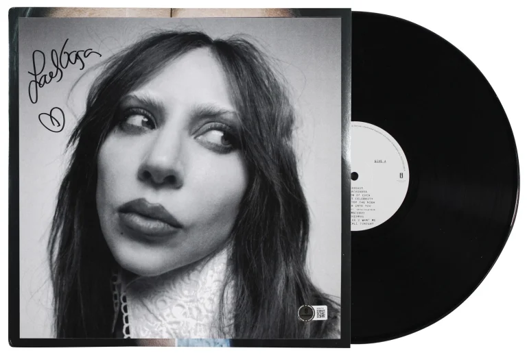 Lady Gaga Authentic Signed Mayhem Album Flat w/ Album & Vinyl Autographed BAS