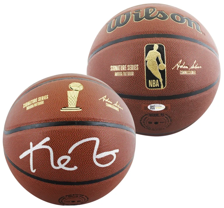 Celtics Kevin Garnett Authentic Signed Wilson Trophy Series Basketball JSA Wit