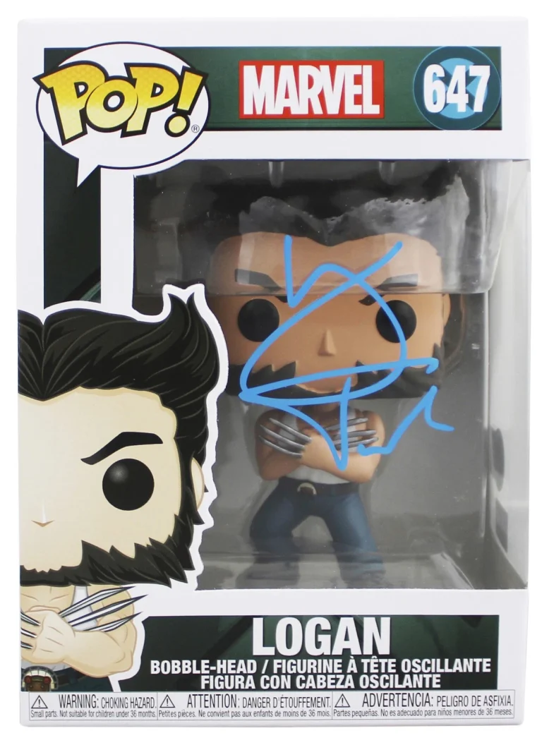 Hugh Jackman Marvel Authentic Signed Logan #647 Funko Pop Vinyl Figure BAS